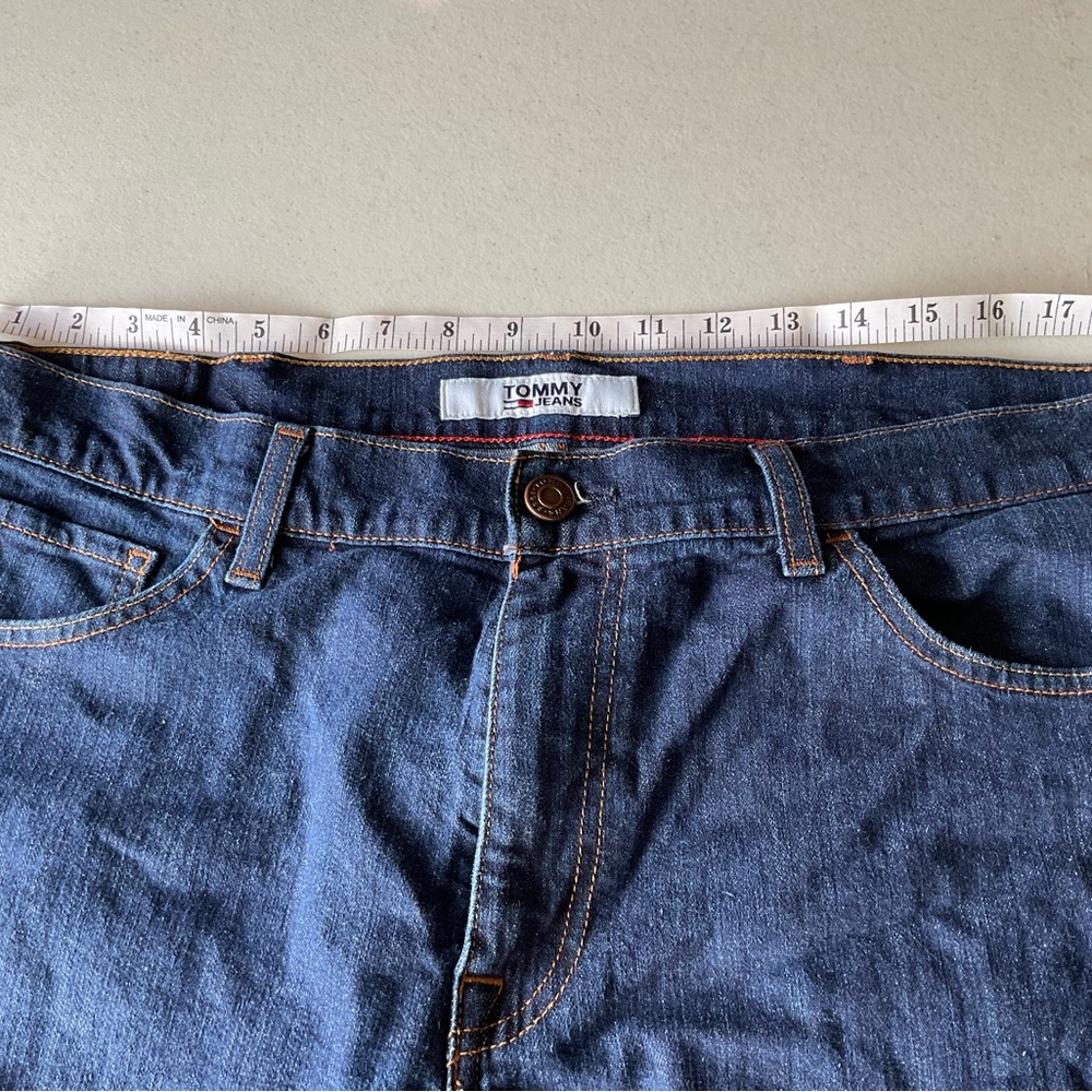 Tommy Jeans Dark Blue Denim Jeans hemmed - Picture 3 of 7